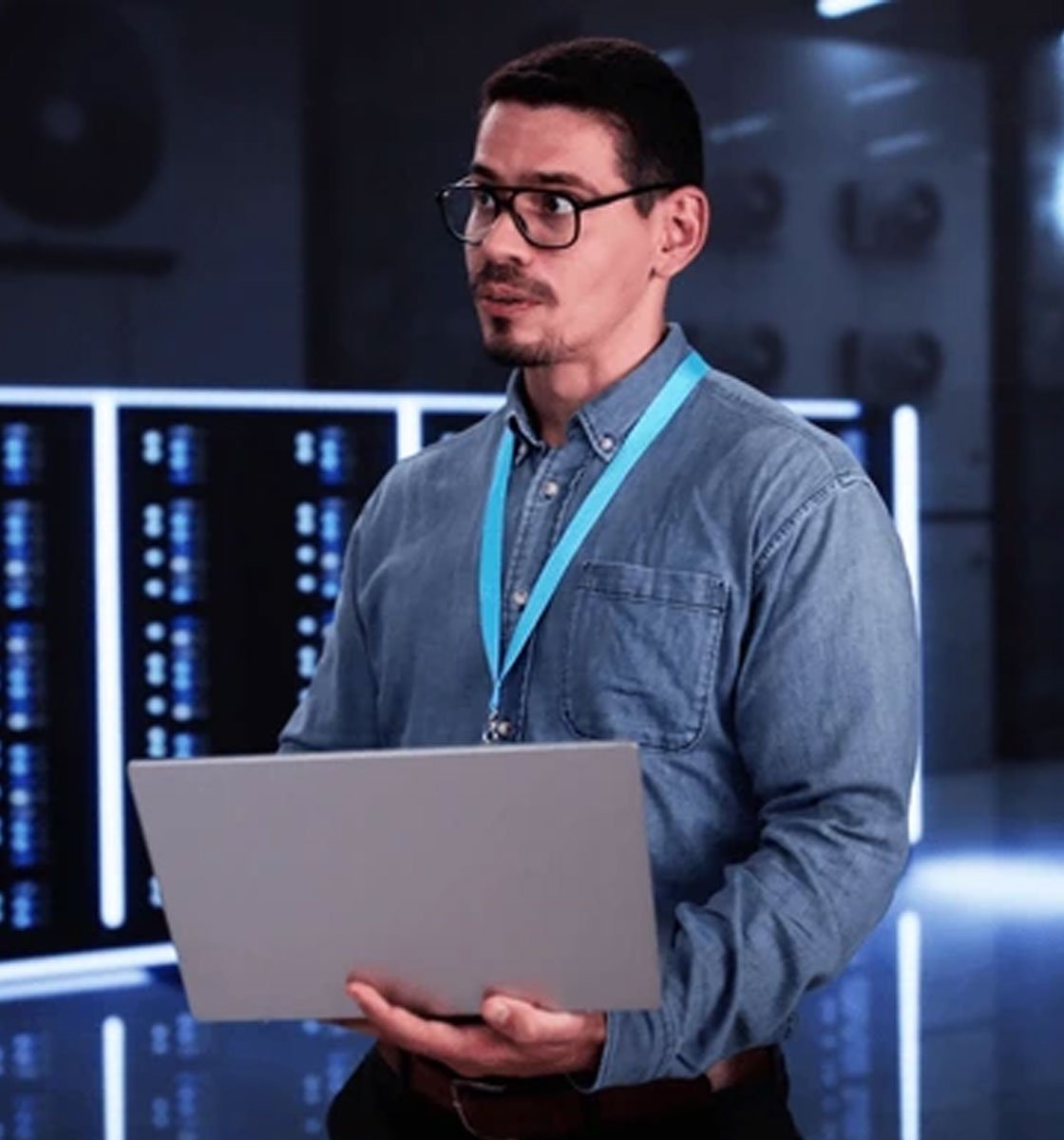 Technology team managing cloud infrastructure and applications